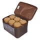 ALSANIDI, spices set Storage bag, Completed spices cans, Coffee Brown, Set 6 pcs