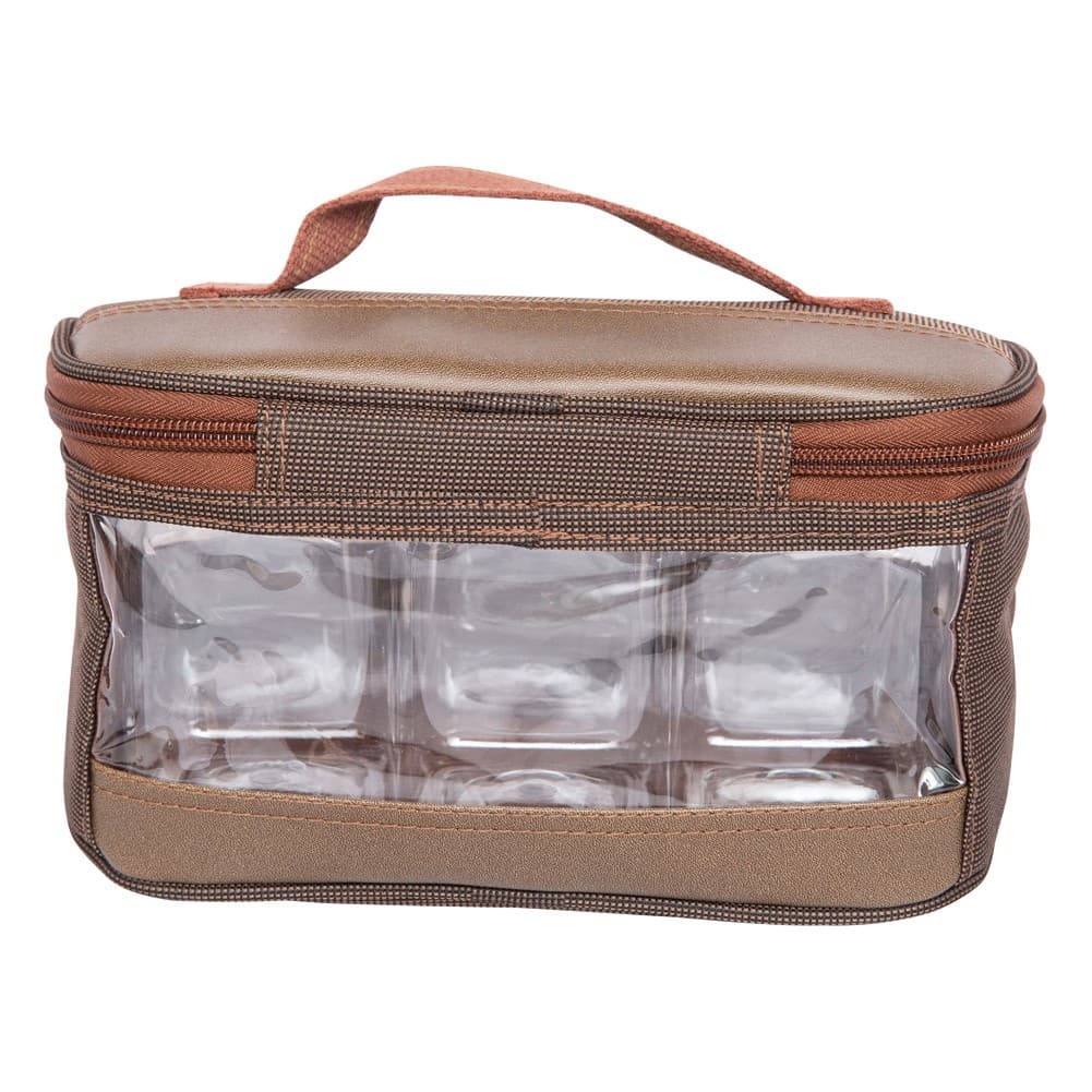 ALSANIDI, spices set bag, Completed spices cans, Coffee Brown, Set 7 pcs