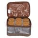 ALSANIDI, spices set Storage bag, Completed spices cans, Coffee Brown, Set 6 pcs