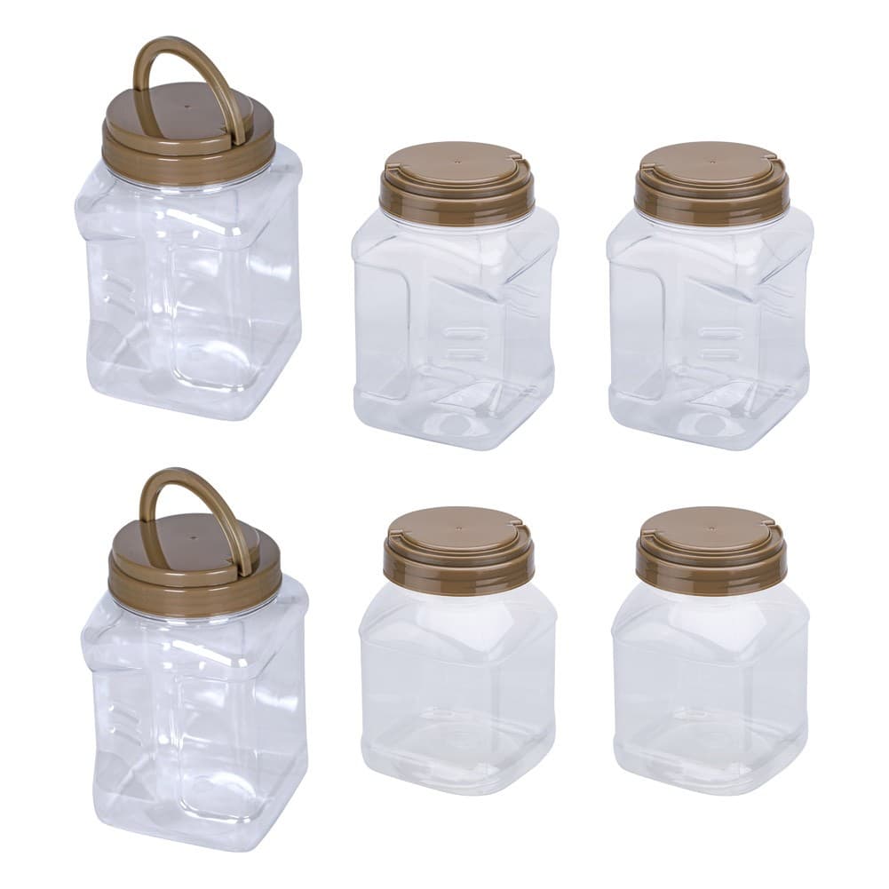 ALSANIDI, spices set Storage bag, Completed spices cans, Kaki, Set 6 pcs