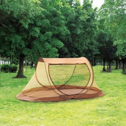 ALSANIDI, Automatic Setup Mosquito for Trips, Nylon Mosquito, Sandy, Size 240*140*110 Cm