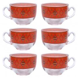 ALSANIDI, Najdi cup, Tea and coffee cup, Red, capacity 140 ml