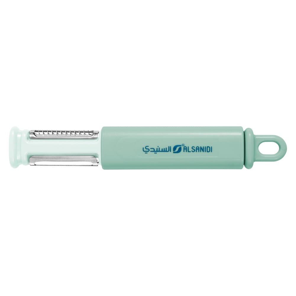 ALSANIDI, Multi-function Peeler, Knife Peeler and Sharpener, Green, Size20*3Cm