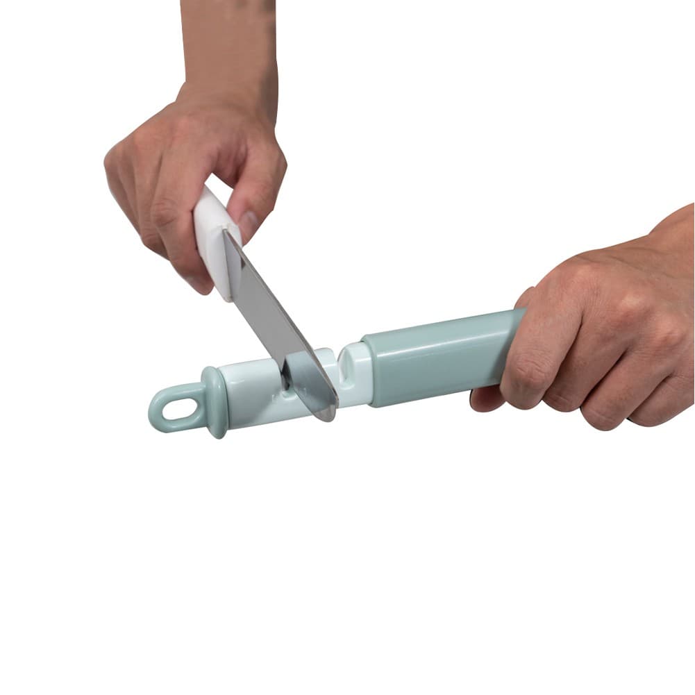 ALSANIDI, Multi-function Peeler, Knife Peeler and Sharpener, Green, Size20*3Cm