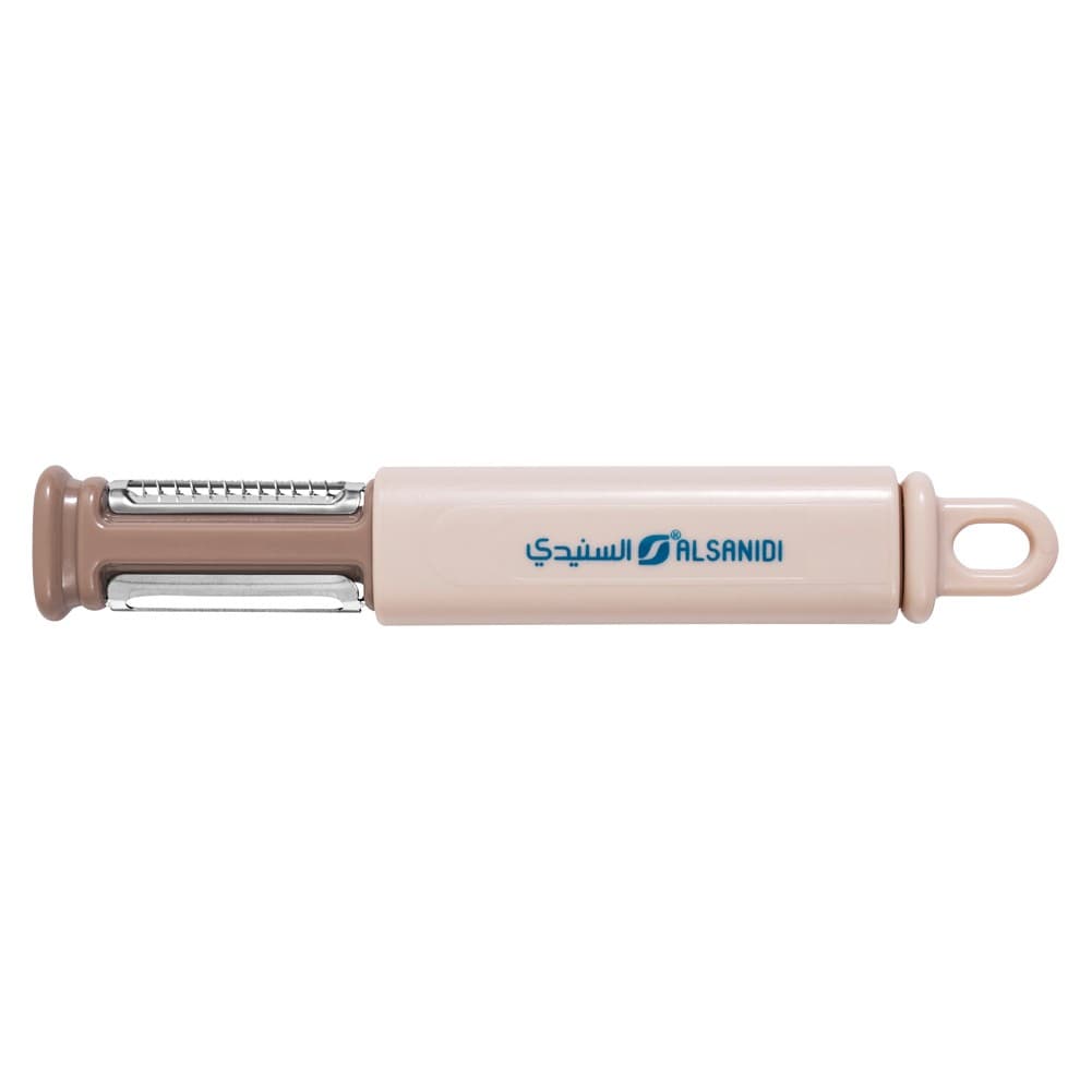 ALSANIDI, Multi-function Peeler, Knife Peeler and Sharpener, Pink, Size20*3Cm