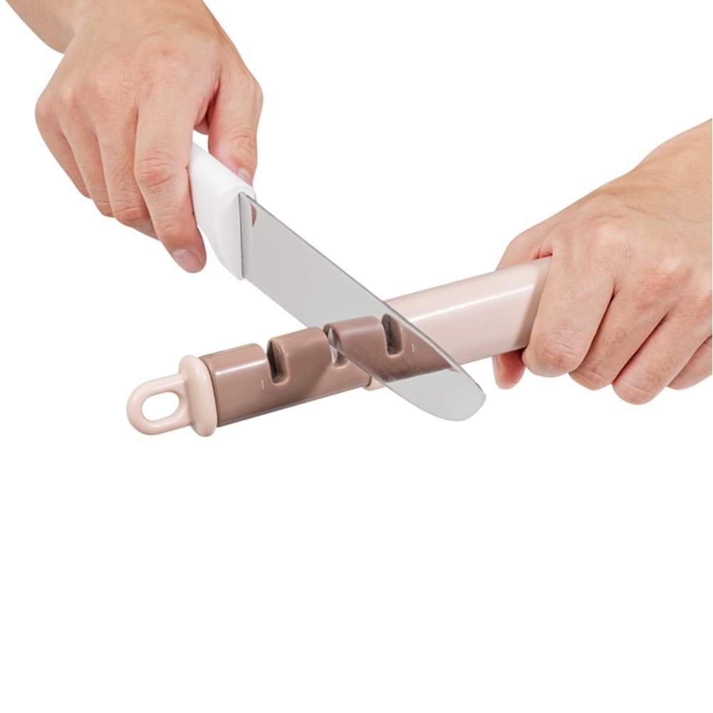 ALSANIDI, Multi-function Peeler, Knife Peeler and Sharpener, Pink, Size20*3Cm