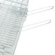 ALSANIDI, Charcoal grill for trips, Portable Charcoal Grill, Silver, Size 33*60 Cm
