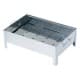 ALSANIDI, Charcoal grill for trips, Portable Charcoal Grill, Silver, Size 40*60 Cm