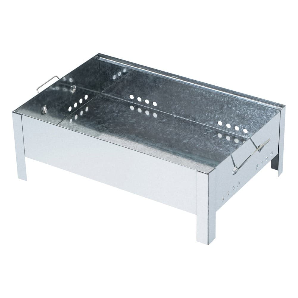 ALSANIDI, Charcoal grill for trips, Portable Charcoal Grill, Silver, Size 40*60 Cm