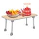 ALSANIDI, Multi-Purpose Foldable Table, Foldable Table for Outdoor and Home Gardens, Beige, Size 23*45*20 Cm