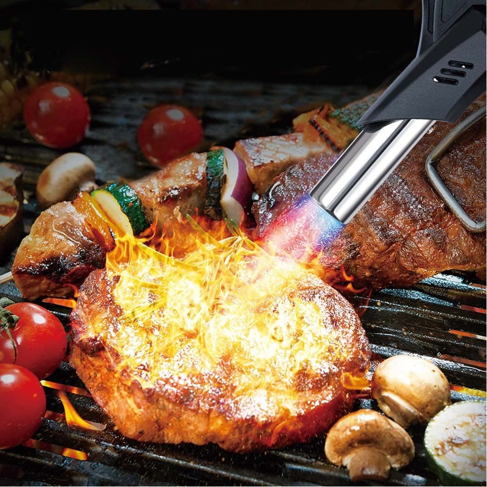 ALSANIDI, Refillable Cooking Torch, Silver*Black, Size138*70*200 Metre