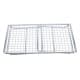 ALSANIDI, Foldable Fire Stand, Portable mini barbecue charcoal grill for picnics, Silver, Size 15.5*20*37 Cm