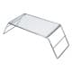 ALSANIDI, Foldable Fire Stand, Portable mini barbecue charcoal grill for picnics, Silver, Size 14*18*32 Cm