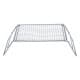 ALSANIDI, Foldable Fire Stand, Portable mini barbecue charcoal grill for picnics, Silver, Size 14*18*32 Cm