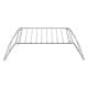 ALSANIDI, Foldable Fire Stand, Portable mini barbecue charcoal grill for picnics, Silver, Size 14*18*32 Cm