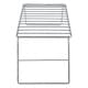 ALSANIDI, Foldable Fire Stand, Portable mini barbecue charcoal grill for picnics, Silver, Size 14*18*32 Cm