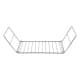 ALSANIDI, Foldable Fire Stand, Portable mini barbecue charcoal grill for picnics, Silver, Size 14*18*32 Cm
