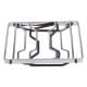 ALSANIDI, Foldable Fire Stand, Portable mini barbecue charcoal grill for picnics, Silver*Brown, Size 15*25 Cm