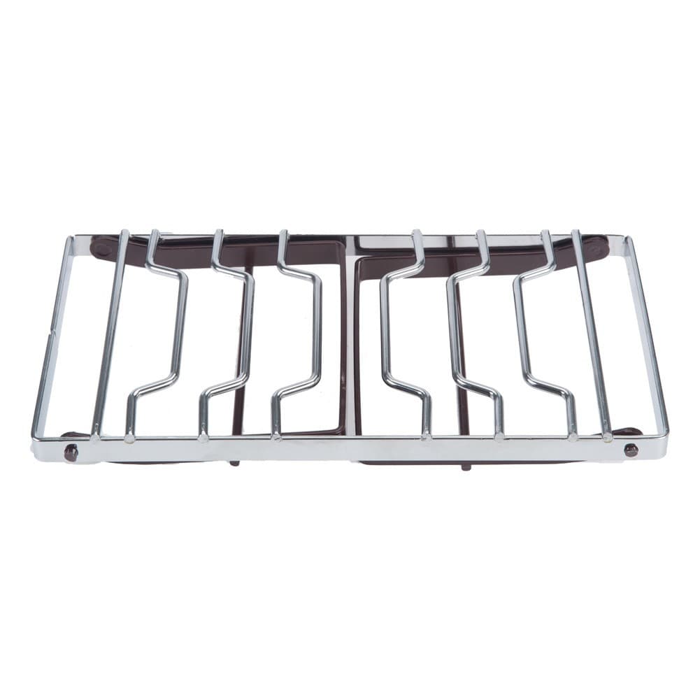 ALSANIDI, Foldable Fire Stand, Portable mini barbecue charcoal grill for picnics, Silver*Brown, Size 15*30 Cm