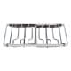 ALSANIDI, Foldable Fire Stand, Portable mini barbecue charcoal grill for picnics, Silver*Brown, Size 15*30 Cm