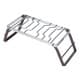 ALSANIDI, Foldable Fire Stand, Portable mini barbecue charcoal grill for picnics, Silver*Brown, Size 15*30 Cm