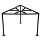 ALSANIDI, Triangle Fire Stand , Portable Mini Barbecue Charcoal Grill for Picnics, Black, Size 25*25 Cm