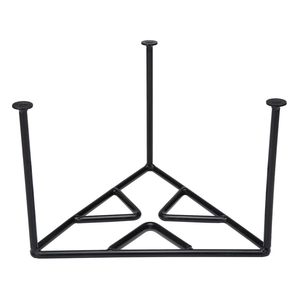 ALSANIDI, Triangle Fire Stand , Portable Mini Barbecue Charcoal Grill for Picnics, Black, Size 25*25 Cm