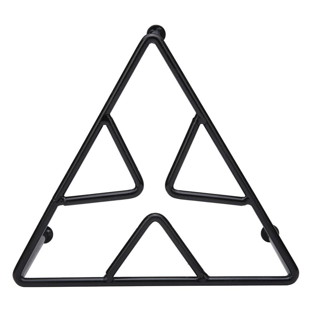 ALSANIDI, Triangle Fire Stand , Portable Mini Barbecue Charcoal Grill for Picnics, Black, Size 25*25 Cm