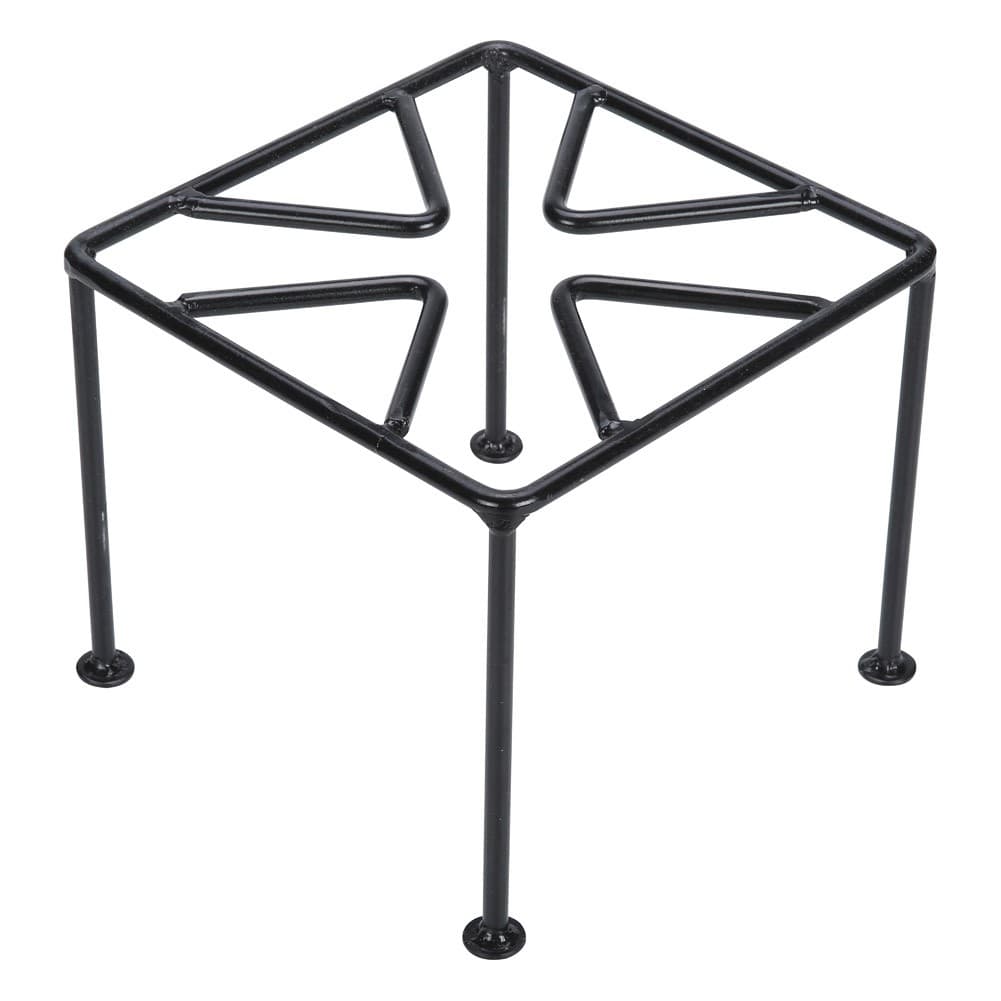 ALSANIDI, Square Fire Stand, Portable mini barbecue charcoal grill for picnics, Black, Size 25*25 Cm