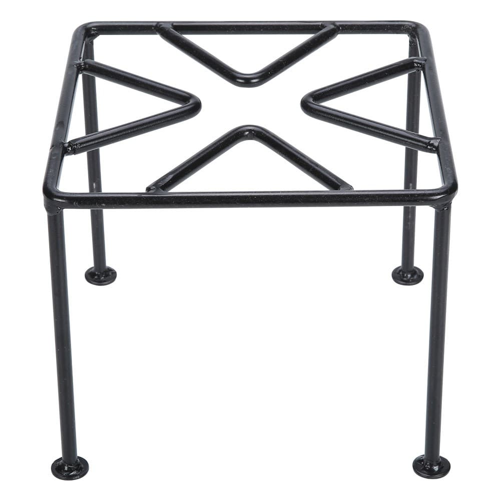 ALSANIDI, Square Fire Stand, Portable mini barbecue charcoal grill for picnics, Black, Size 25*25 Cm
