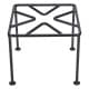 ALSANIDI, Square Fire Stand, Portable mini barbecue charcoal grill for picnics, Black, Size 25*25 Cm