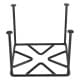 ALSANIDI, Square Fire Stand, Portable mini barbecue charcoal grill for picnics, Black, Size 25*25 Cm