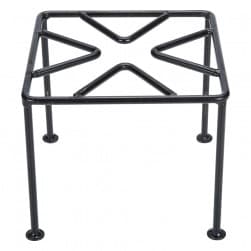 ALSANIDI, Square Fire Stand, Portable mini barbecue charcoal grill for picnics, Black, Size 30*30 Cm