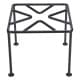 ALSANIDI, Square Fire Stand, Portable mini barbecue charcoal grill for picnics, Black, Size 30*30 Cm