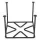 ALSANIDI, Square Fire Stand, Portable mini barbecue charcoal grill for picnics, Black, Size 30*30 Cm
