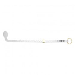 ALSANIDI, Charcoal tongs for grilling, Fire tong, Silver, Size 47 Cm