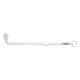 ALSANIDI, Charcoal tongs for grilling, Fire tong, Silver, Size 67 Cm
