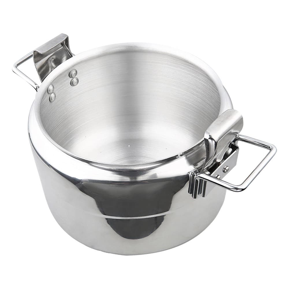 ALSANIDI, Aluminum Pressure Cooker for Trips, Pressure Cooker, Silver, capacity 11 L