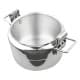 ALSANIDI, Aluminum Pressure Cooker for Trips, Pressure Cooker, Silver, capacity 11 L