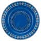 ALSANIDI, Al-Qatt Al-Asiri Ghedar plate, Al-Qatt Al-Asiri Chinko plate, Blue, Size 22 Cm