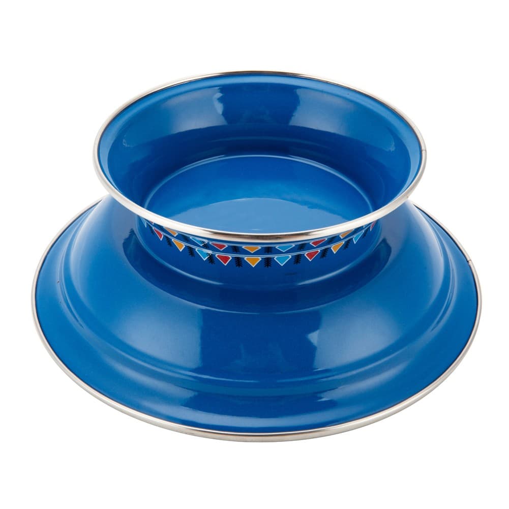 ALSANIDI, Al-Qatt Al-Asiri Ghedar plate, Al-Qatt Al-Asiri Chinko plate, Blue, Size 22 Cm