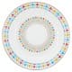 ALSANIDI, Al-Qatt Al-Asiri Ghedar plate, Al-Qatt Al-Asiri Chinko plate, White, Size 24 Cm