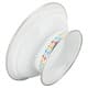 ALSANIDI, Al-Qatt Al-Asiri Ghedar plate, Al-Qatt Al-Asiri Chinko plate, White, Size 24 Cm