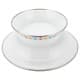 ALSANIDI, Al-Qatt Al-Asiri Ghedar plate, Al-Qatt Al-Asiri Chinko plate, White, Size 24 Cm