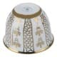 ALSANIDI, Plastic Arabic coffee cup, Arabic coffee mug, White*Gold, Set 6 pcs capacity 10 ml