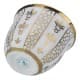 ALSANIDI, Plastic Arabic coffee cup, Arabic coffee mug, White*Gold, Set 6 pcs capacity 10 ml