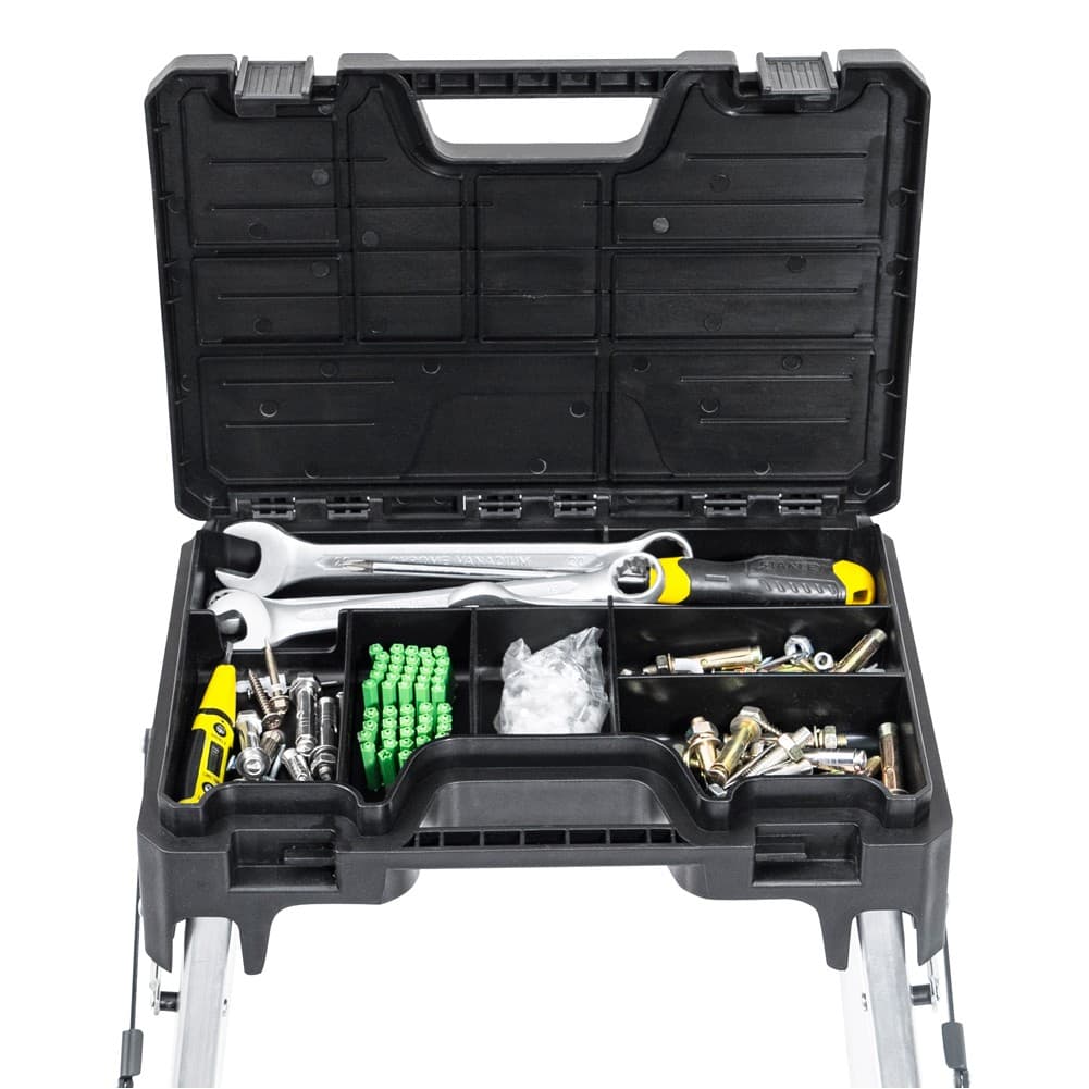 DPT, Toolbox with a ladder, Silver*Black, Size49.4*53.4Cm