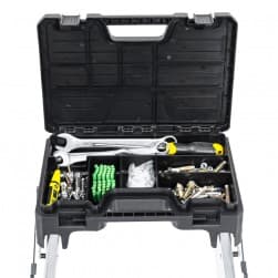 DPT, Toolbox with a ladder, Silver*Black, Size49.4*53.4Cm