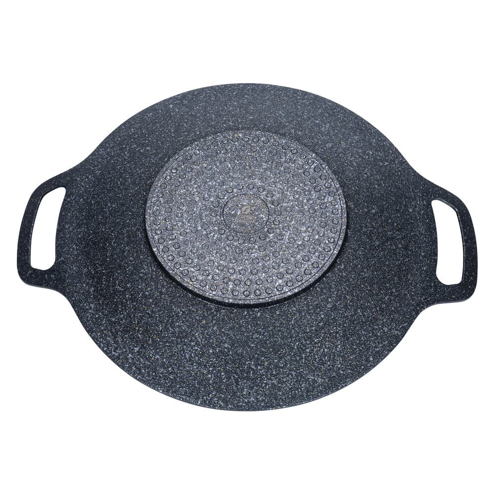 ALSANIDI, Non-stick aluminum frying pan, Black, Size 34*5.3 Cm