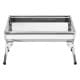 ALSANIDI, Charcoal grill for trips, Portable Charcoal Grill, Silver, Size 48*33*30 Cm